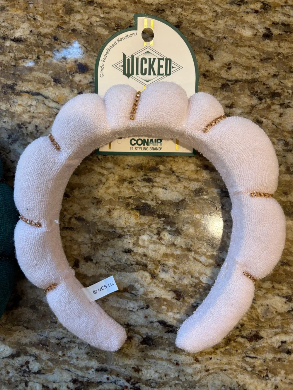 Wicked‎ Conair Padded Headband — Pink Dark Green Set NEW Elphaba Glinda